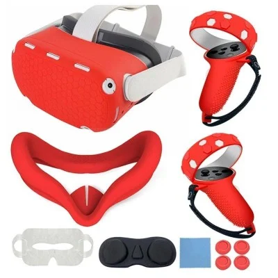 Gamax Oculus Quest 2 Console Silicon Case - Red